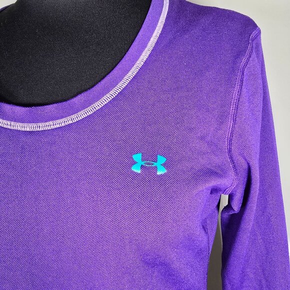 Under Armour Purple Sweatshirt With White Trim Size L - Picture 2 of 13